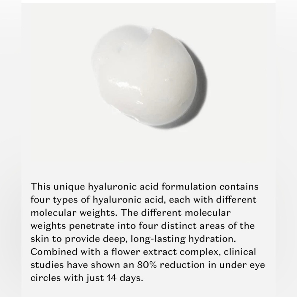 New Feel 4D Hyaluronic Acid Under Eye Cream - Picture 3 of 7